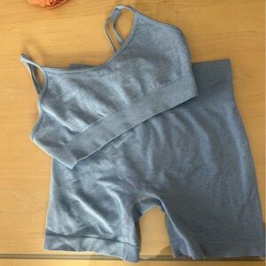 Workout Bra and Shorts Set